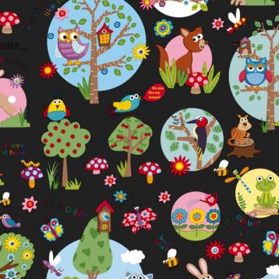 Art-Nr-111-6015432-200m-coated-cute-animals-BLACK-Packfix-Geschenkpapier-2024-Ganzjahr-Kinder