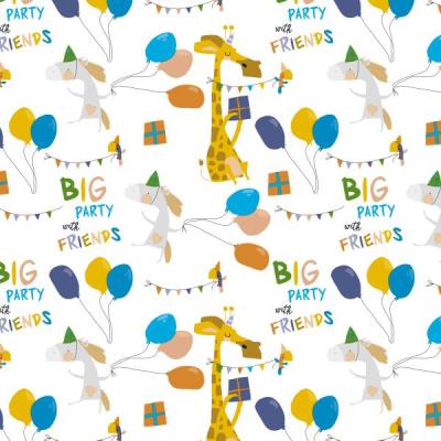 Art-Nr-111-602205-200m-big-party-w-friends-Packfix-Geschenkpapier-2024-Ganzjahr-Kinder