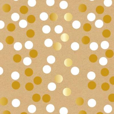 Art-Nr-527-DAC5-kraft-hotfoil-dots-50m-Packfix-Geschenkpapier-2024-Ganzjahr-Kraft-Recycelt